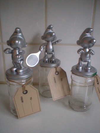 Smurfen cadeau potten zilver